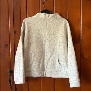 Cream Speckled Sweater with Pockets
